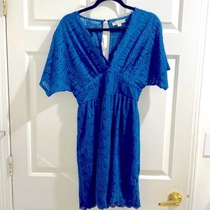 Francesca’s blue lace dress